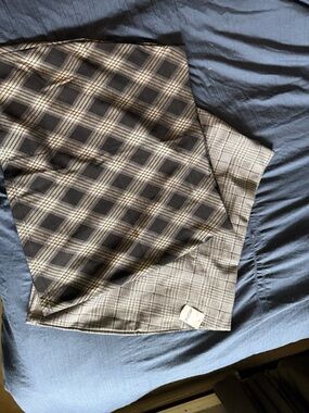 Classic Black and Cream Plaid skirts - set of 2